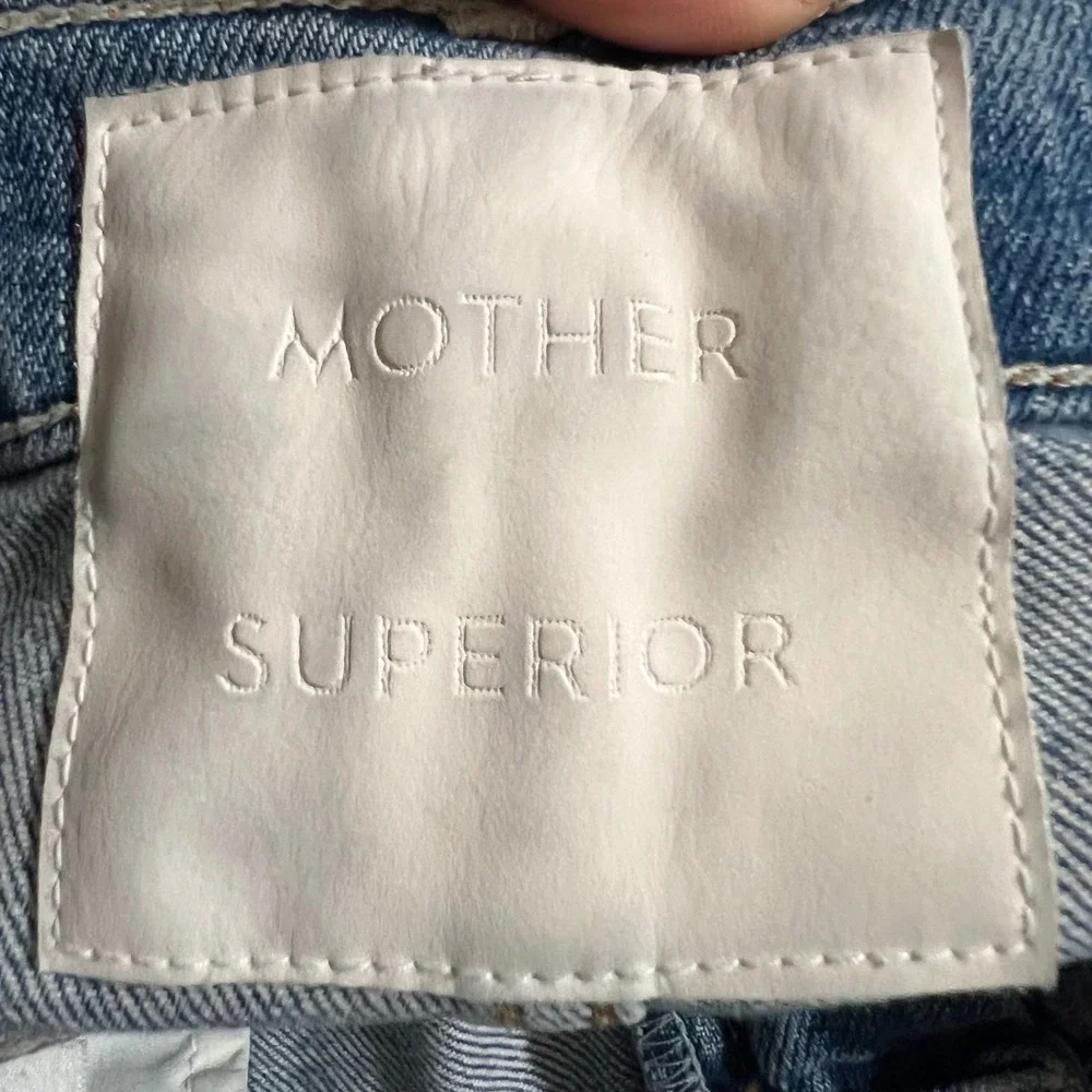 Mother Superior The Insider Crop Step Fray Jeans in Holy Melancholy Size 27